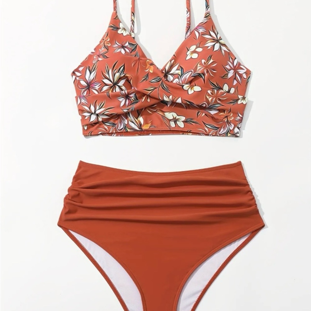 Floral Rust Bikini Set